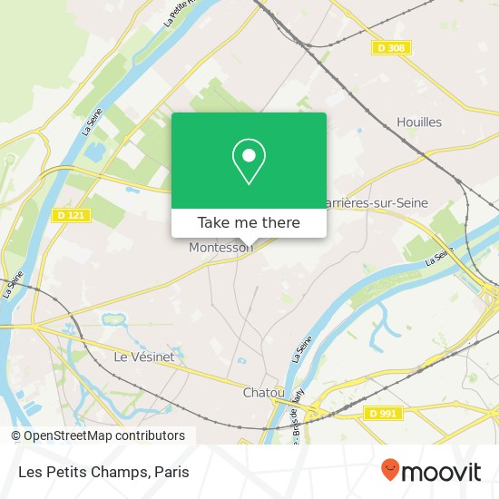 Mapa Les Petits Champs