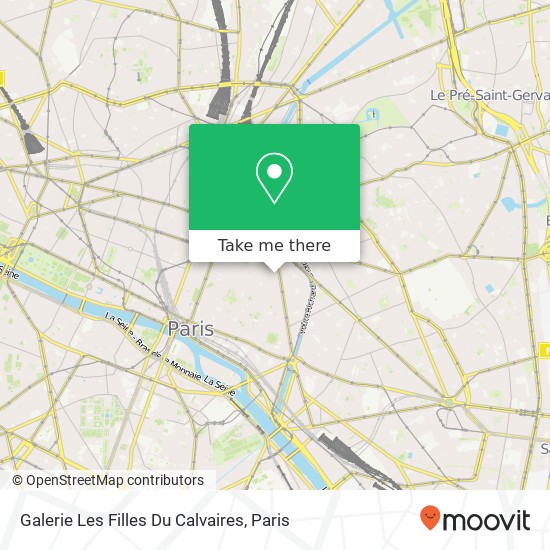 Galerie Les Filles Du Calvaires map