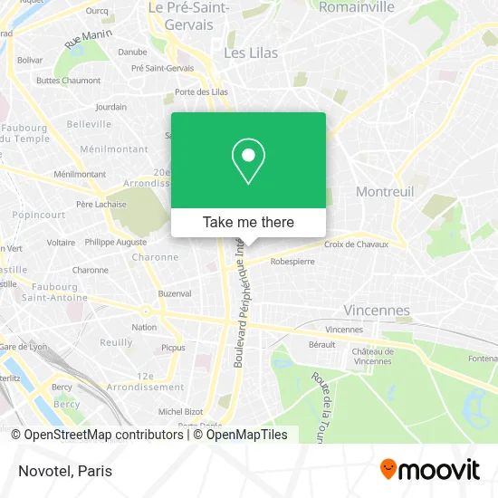 Novotel map