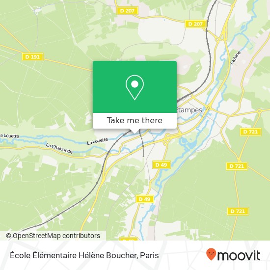 Mapa École Élémentaire Hélène Boucher