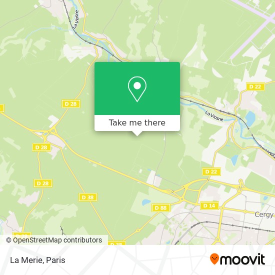 La Merie map