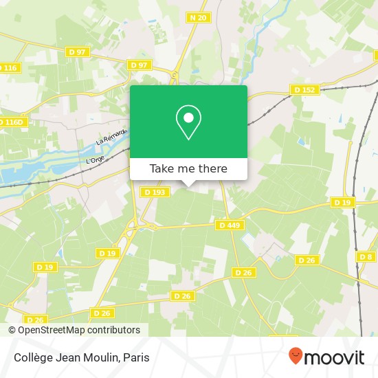 Mapa Collège Jean Moulin