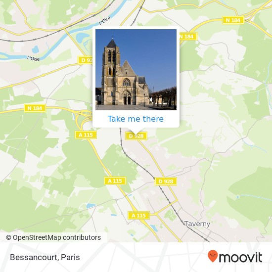 Mapa Bessancourt