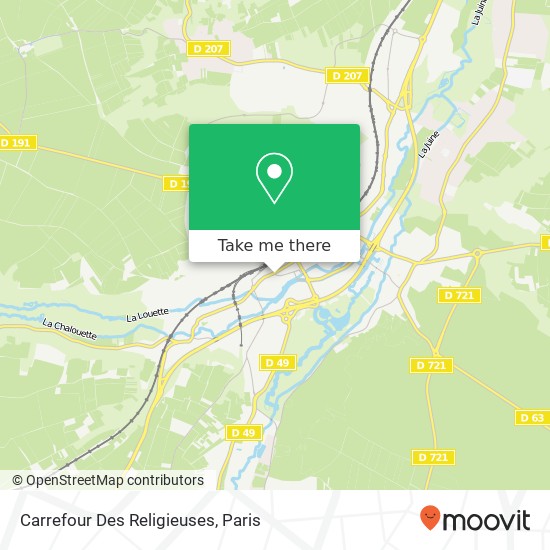 Carrefour Des Religieuses map