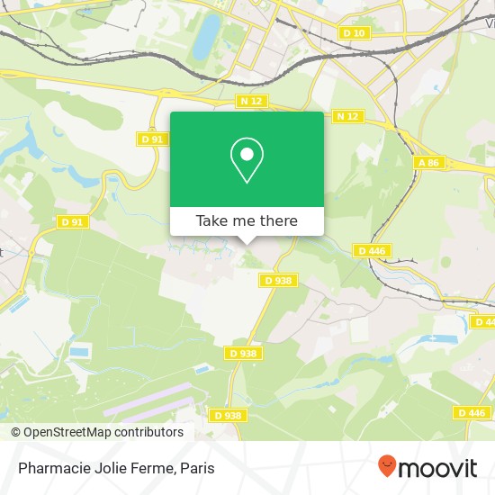 Mapa Pharmacie Jolie Ferme