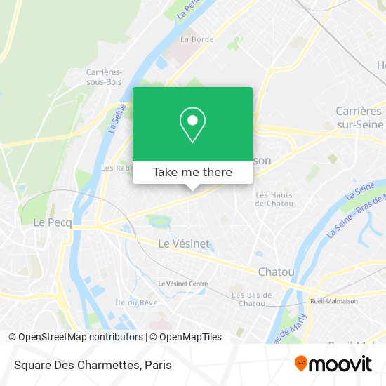 Mapa Square Des Charmettes