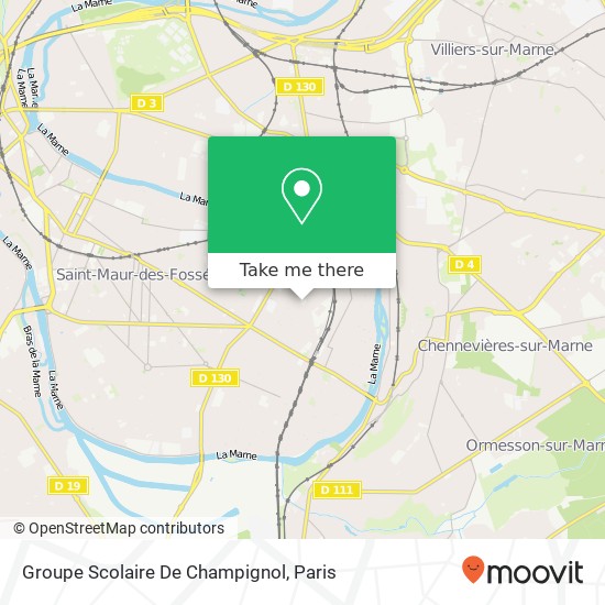 Mapa Groupe Scolaire De Champignol