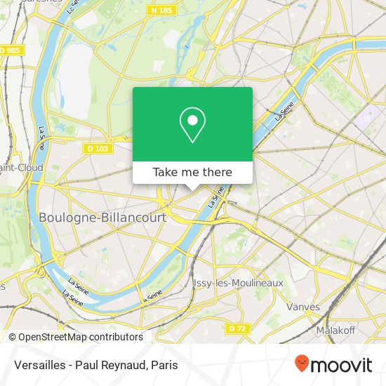 Versailles - Paul Reynaud map