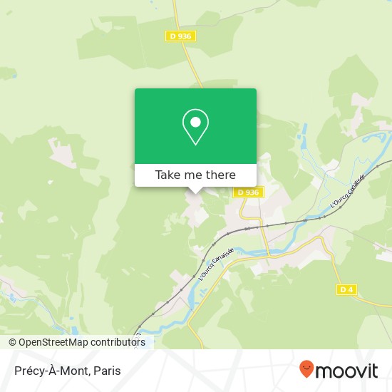 Mapa Précy-À-Mont