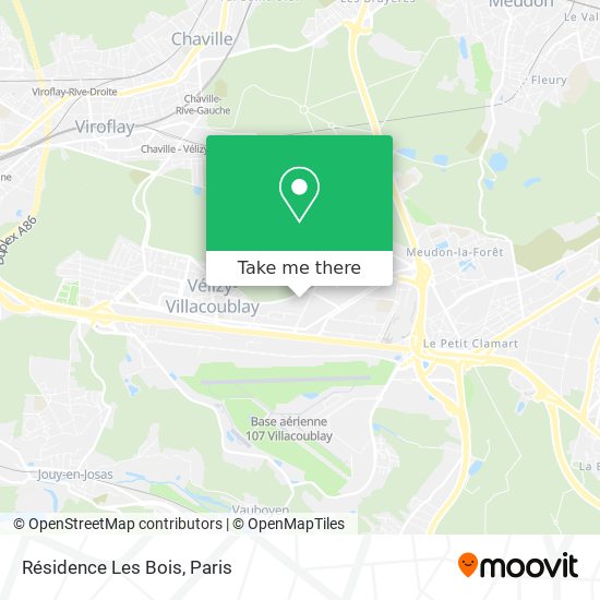 Mapa Résidence Les Bois