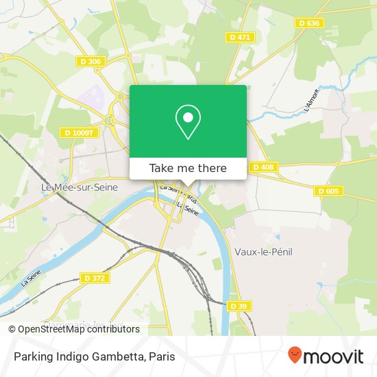 Parking Indigo Gambetta map