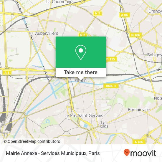 Mapa Mairie Annexe - Services Municipaux