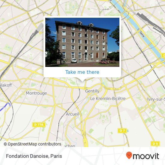 Fondation Danoise map