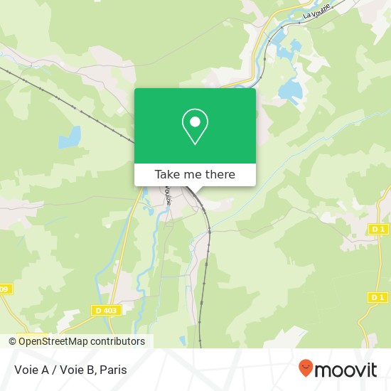 Voie A / Voie B map