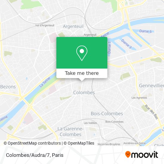 Mapa Colombes/Audra/7