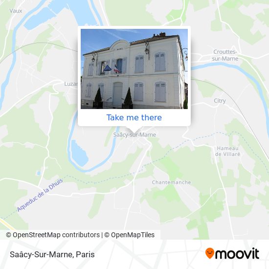 Mapa Saâcy-Sur-Marne