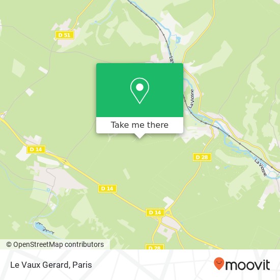 Le Vaux Gerard map