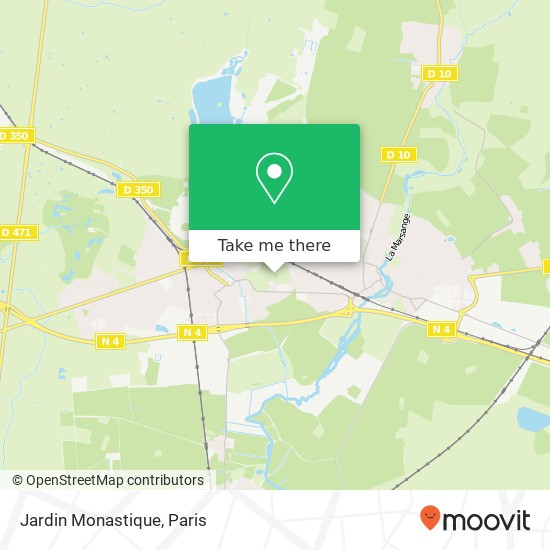 Jardin Monastique map