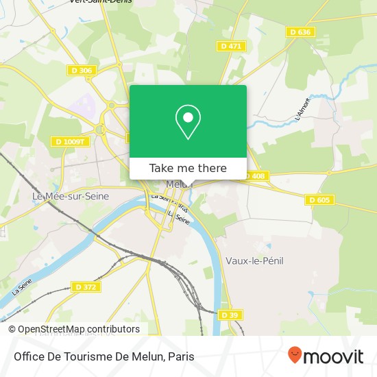 Mapa Office De Tourisme De Melun