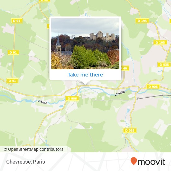 Mapa Chevreuse