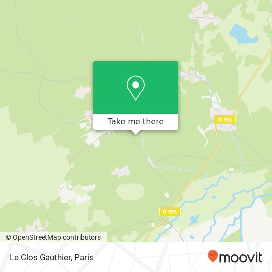 Mapa Le Clos Gauthier