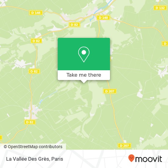 La Vallée Des Grès map