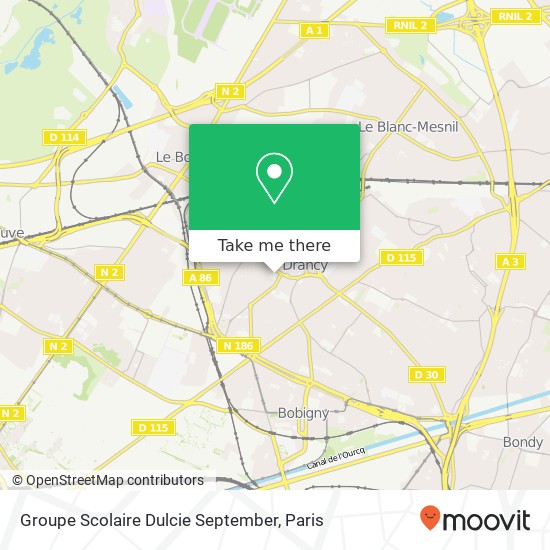 Groupe Scolaire Dulcie September map