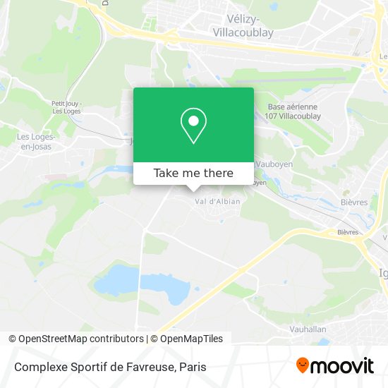 Complexe Sportif de Favreuse map