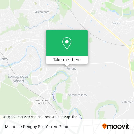 Mapa Mairie de Périgny-Sur-Yerres