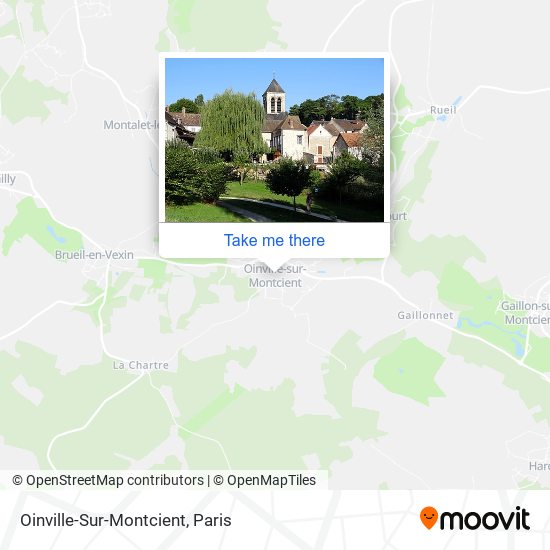 Mapa Oinville-Sur-Montcient