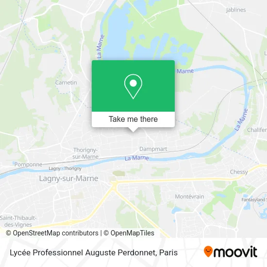 Lycée Professionnel Auguste Perdonnet map