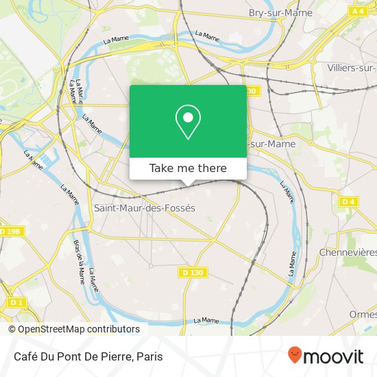 Mapa Café Du Pont De Pierre