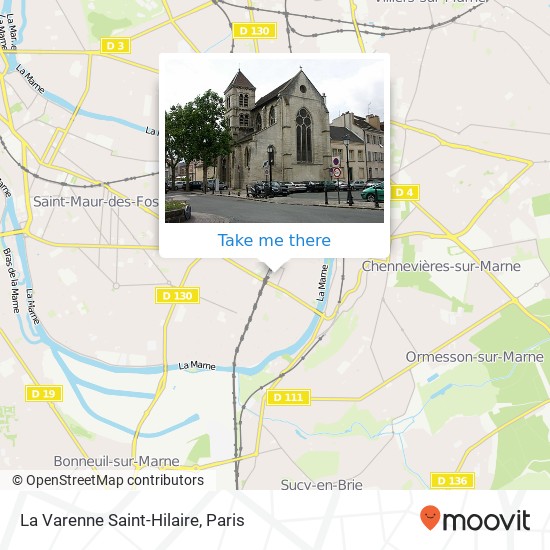 La Varenne Saint-Hilaire map