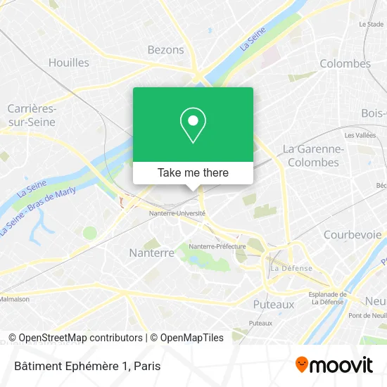 Bâtiment Ephémère 1 map