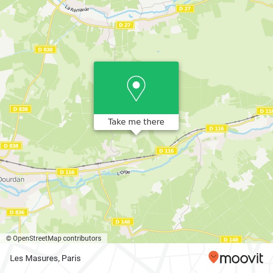 Les Masures map