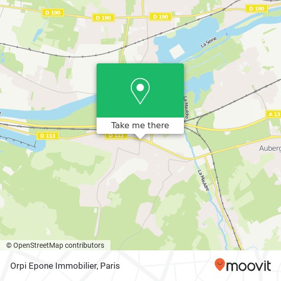 Mapa Orpi Epone Immobilier