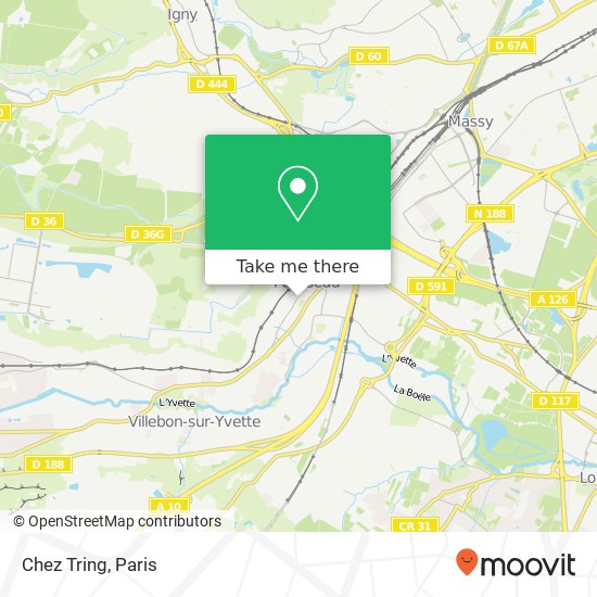 Mapa Chez Tring