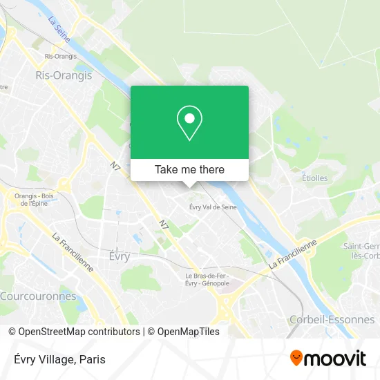 Évry Village map
