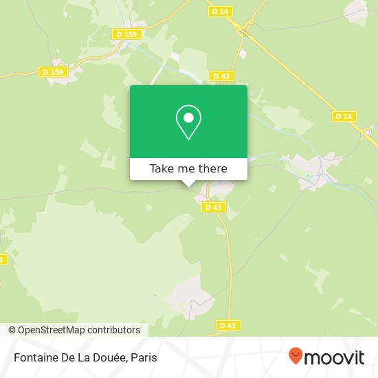 Fontaine De La Douée map