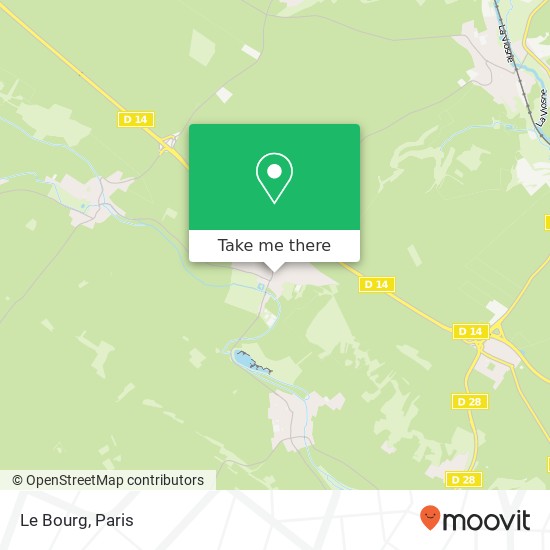 Mapa Le Bourg