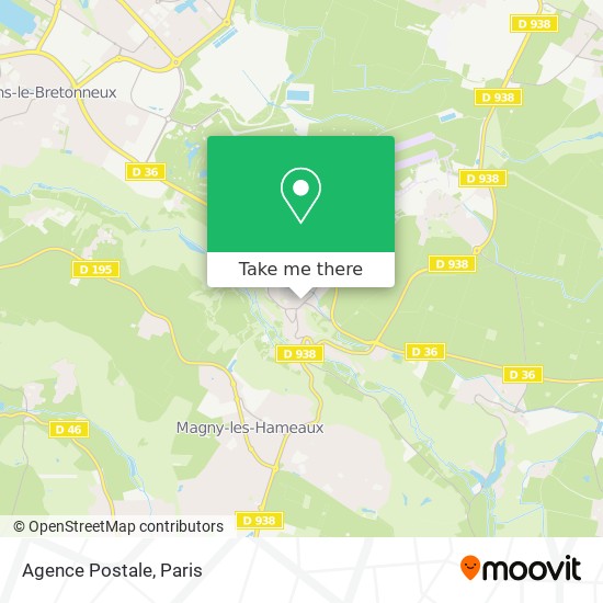 Agence Postale map