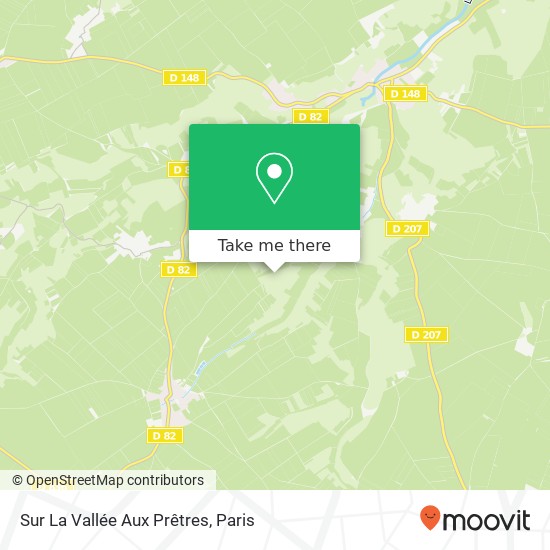 Sur La Vallée Aux Prêtres map