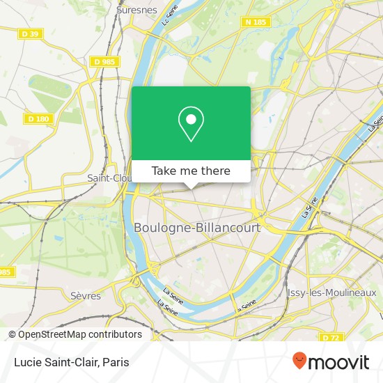 Mapa Lucie Saint-Clair