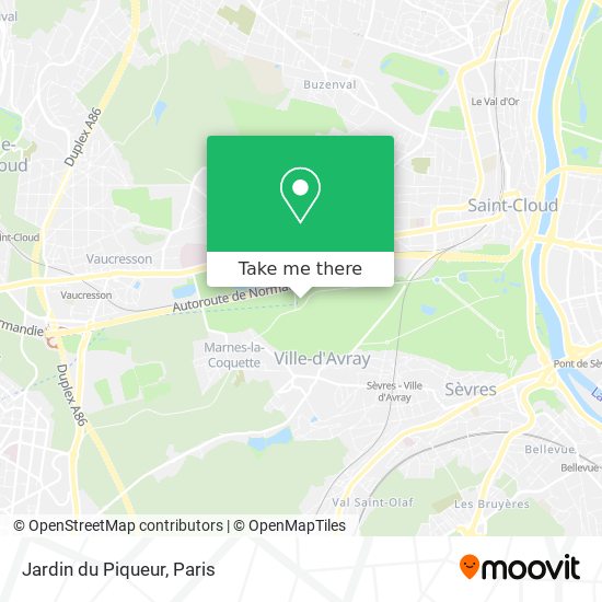 Jardin du Piqueur map