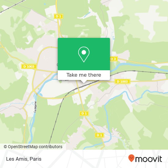 Les Amis map