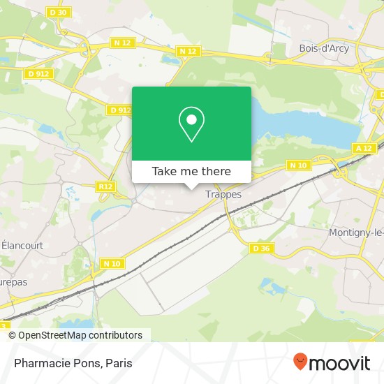 Pharmacie Pons map