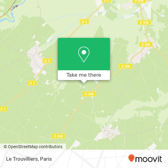 Le Trouvilliers map