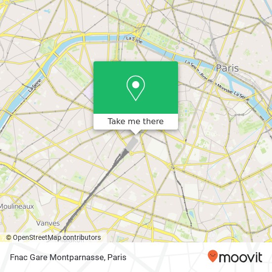 Fnac Gare Montparnasse map