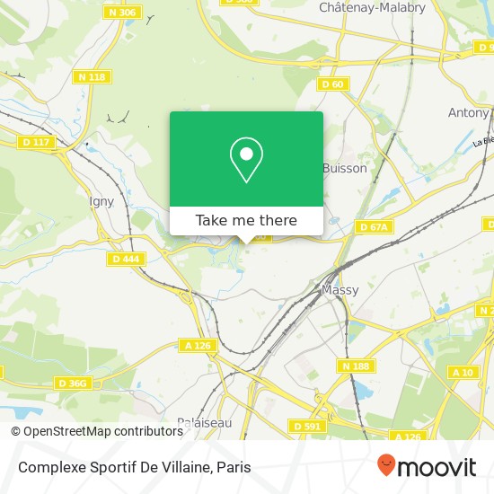 Mapa Complexe Sportif De Villaine