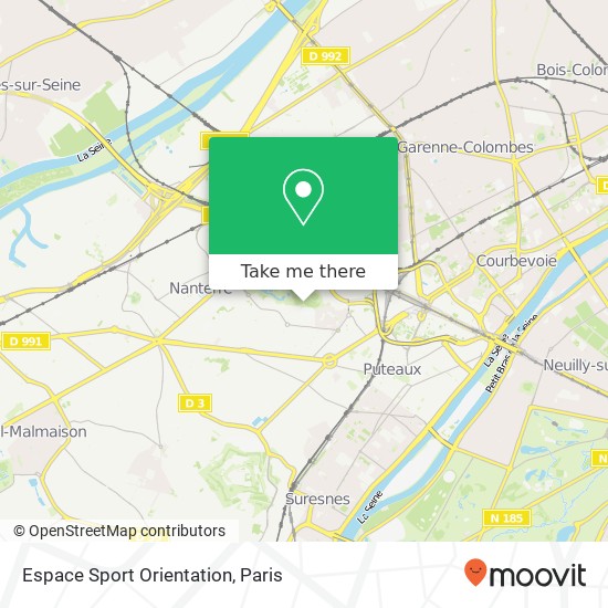 Mapa Espace Sport Orientation